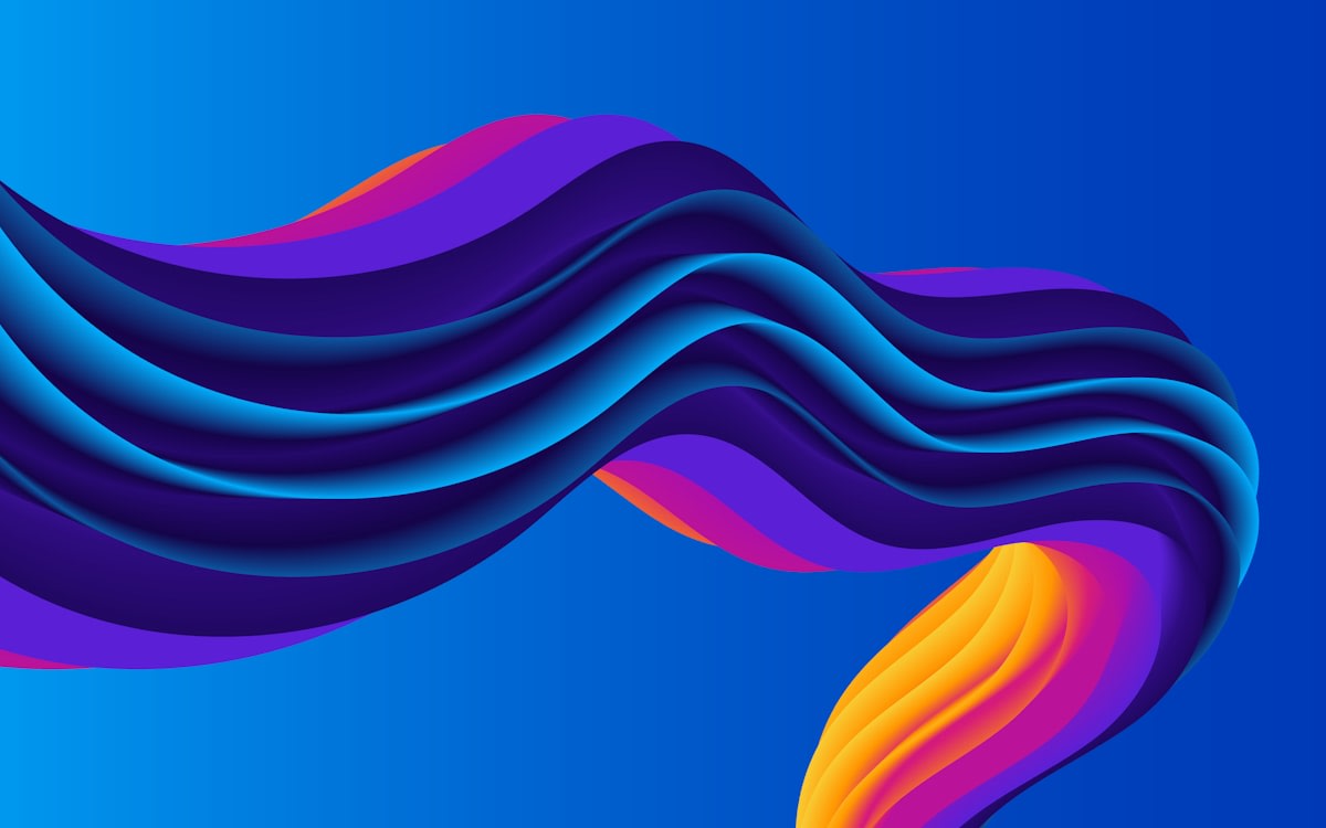 Abstract representation of gravity waves