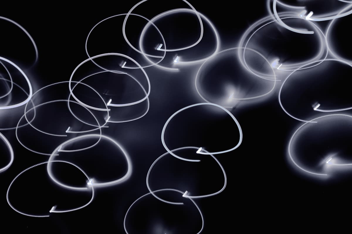 Abstract representation of a recursive loop and cognitive processing