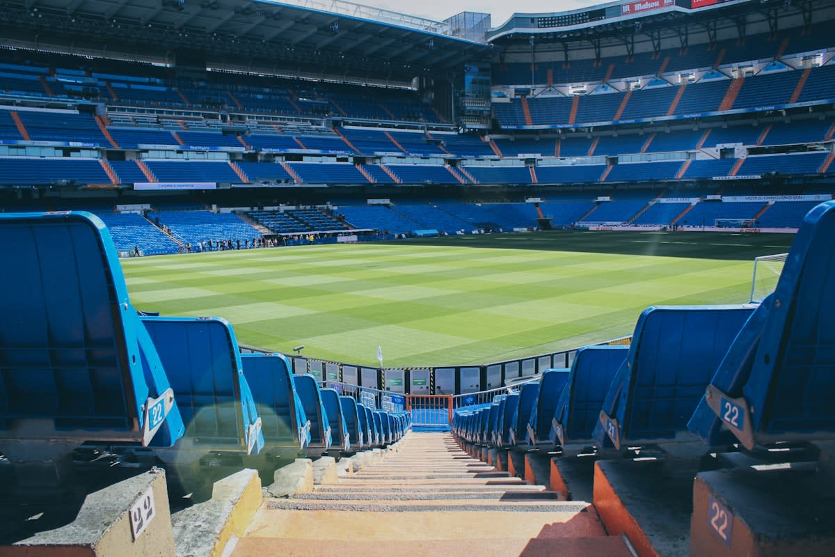 Empty stadium seats