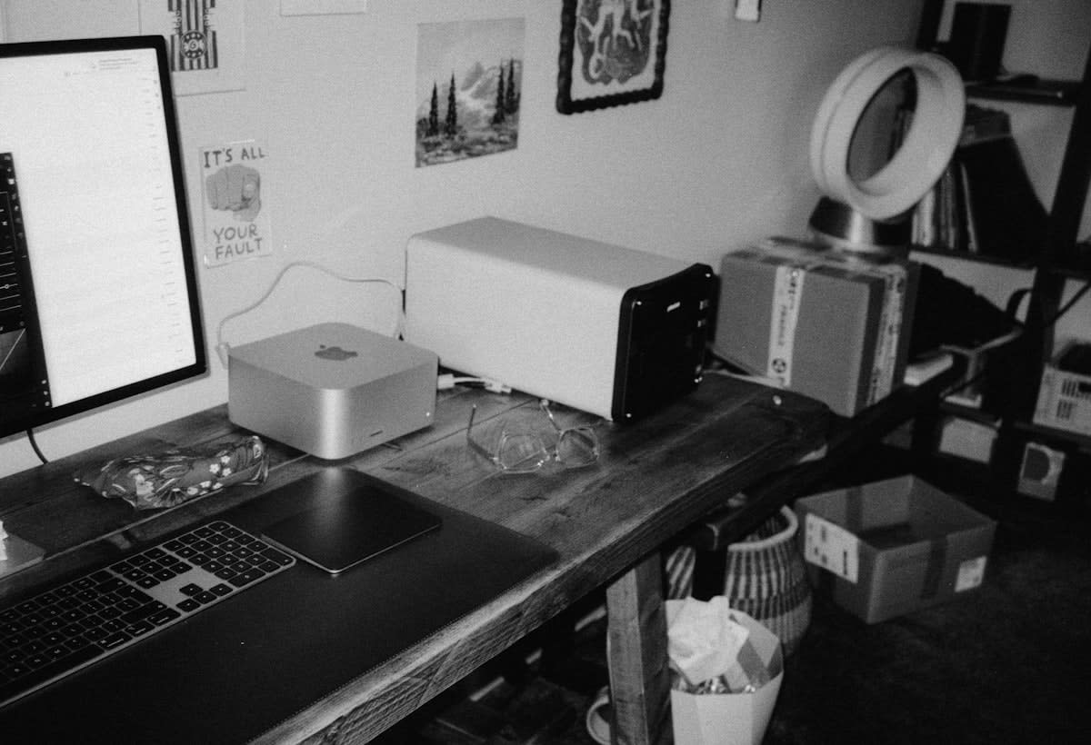 NAS server in a home office