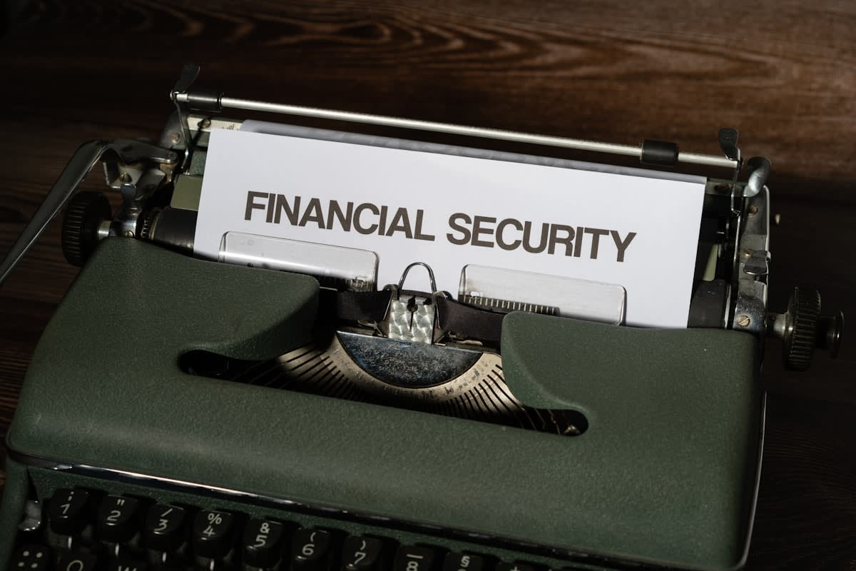Financial security concept with a solid foundation