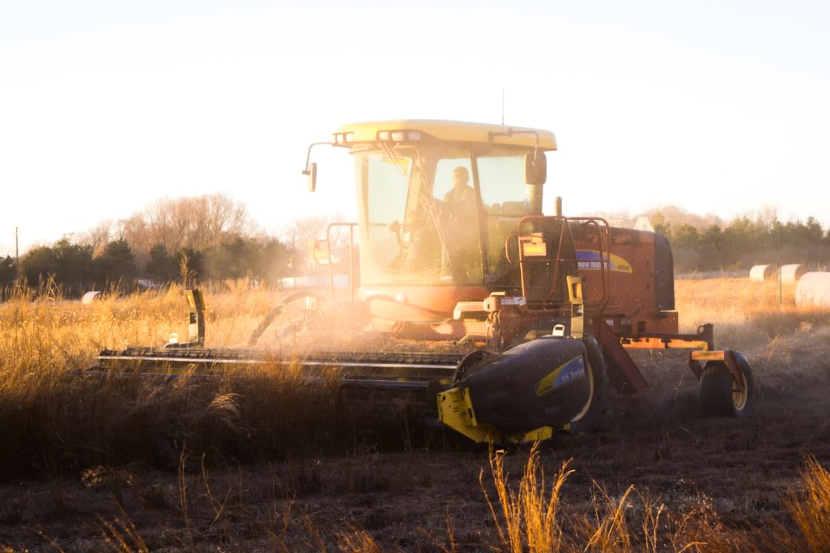 Autonomous agricultural robot weeding a field