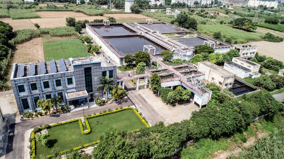 Industrial water treatment facility