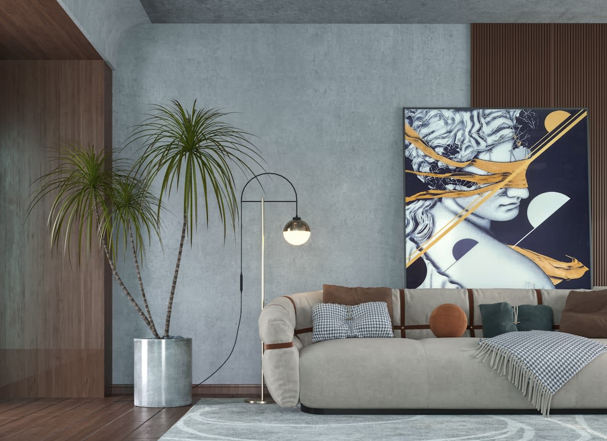 Modern interior design showcasing Asian influence