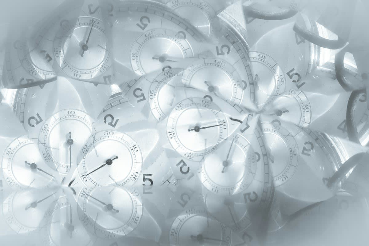 Abstract representation of a clock or time passing