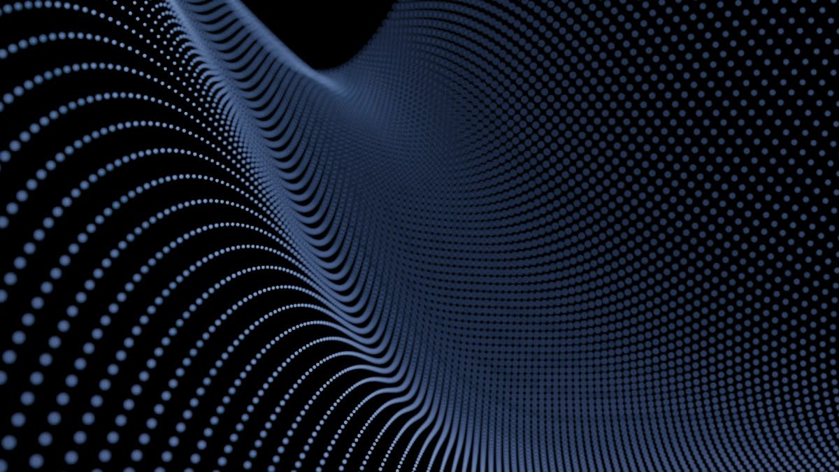 abstract representation of digital decay or recursive loops