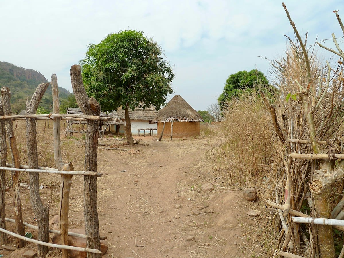 Dry agricultural land in West Africa