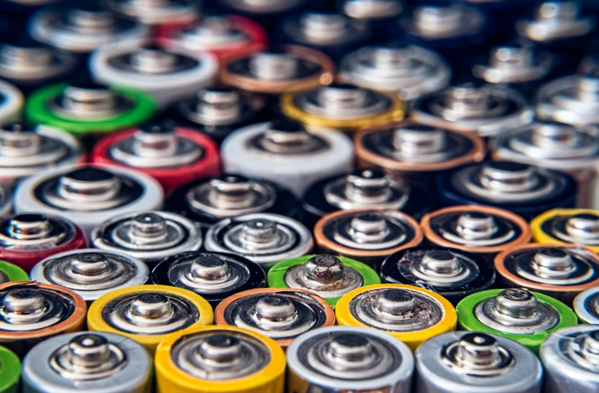 Industrial battery storage containers