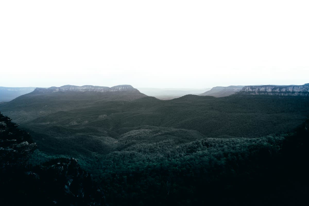 deep mountains landscape