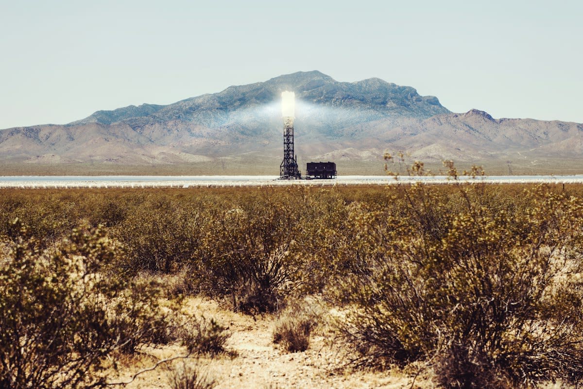 industrial geothermal drilling rig desert