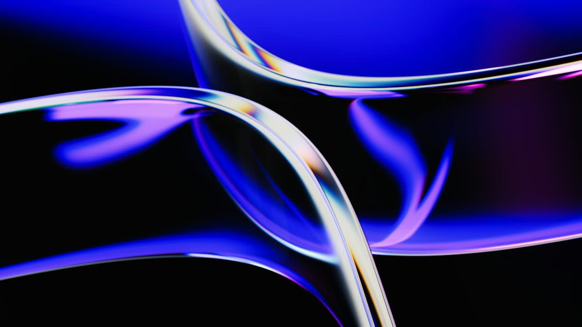 abstract digital interface fluid geometry