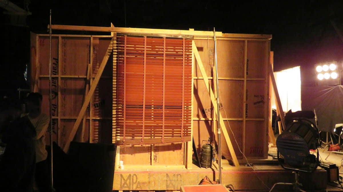 Cross section of soundproof wall construction