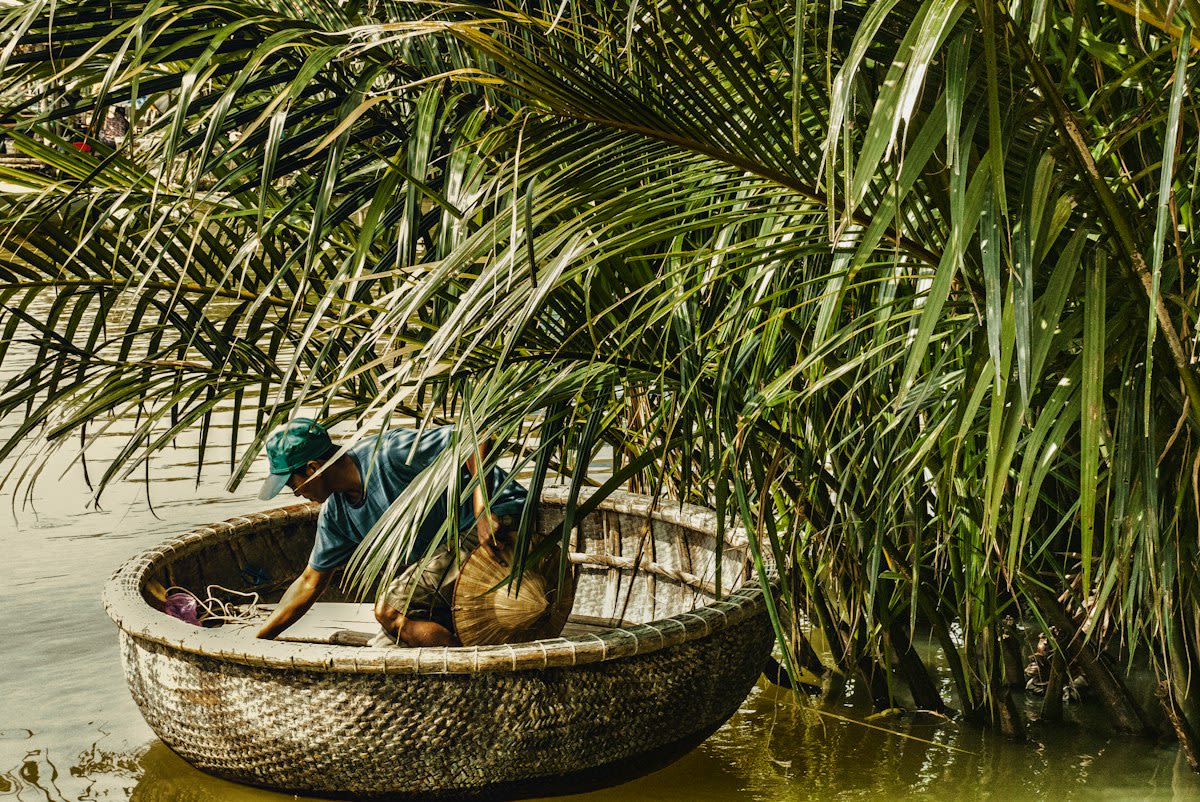Shrimp farming pond in Vietnam