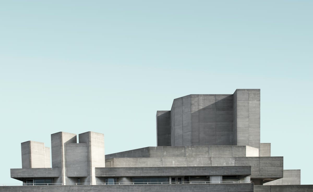Brutalist concrete architecture