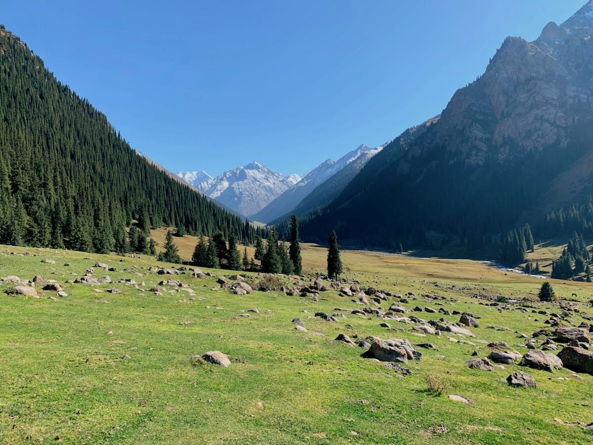 Kyrgyz mountains landscape