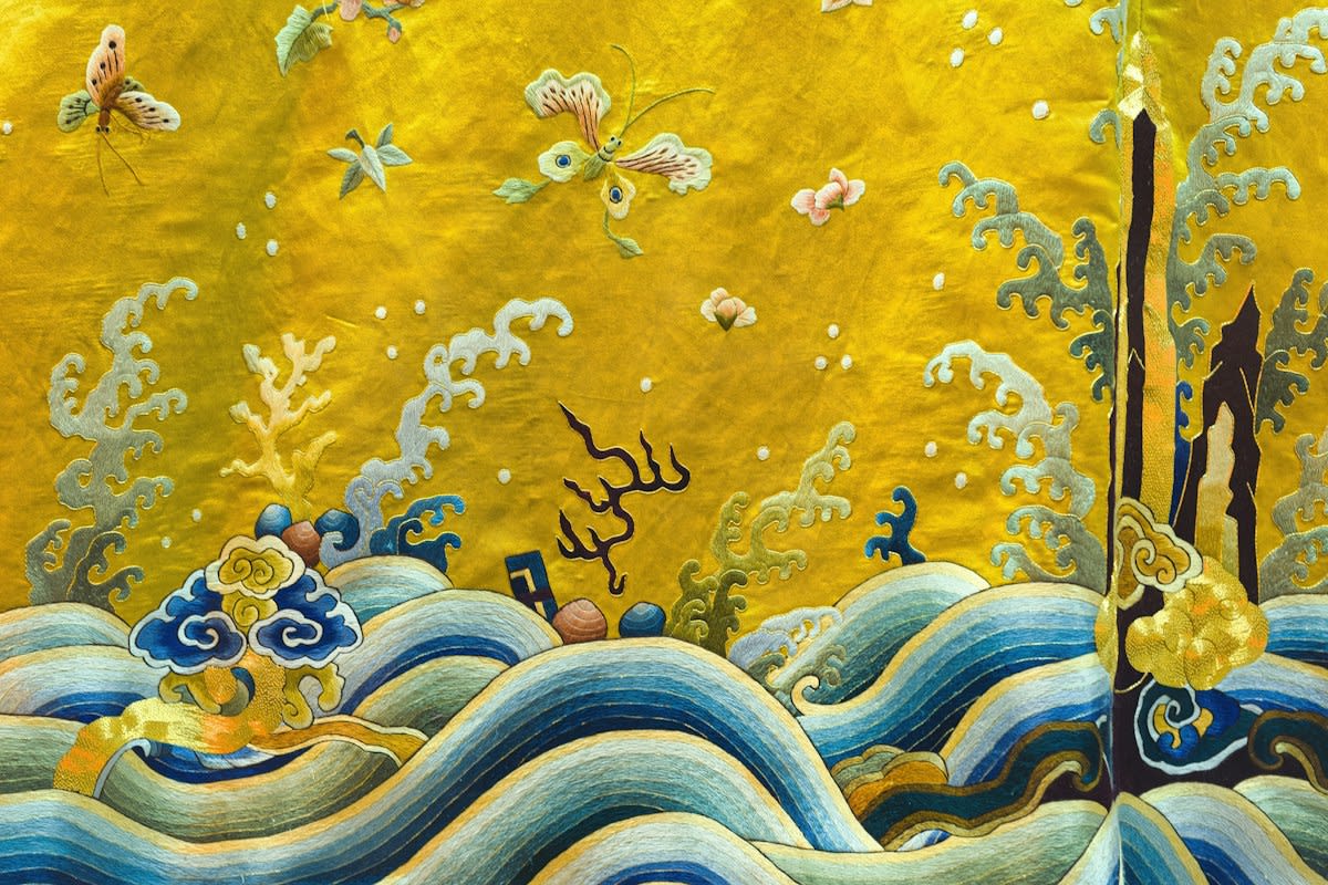Vibrant colored Indian silk threads