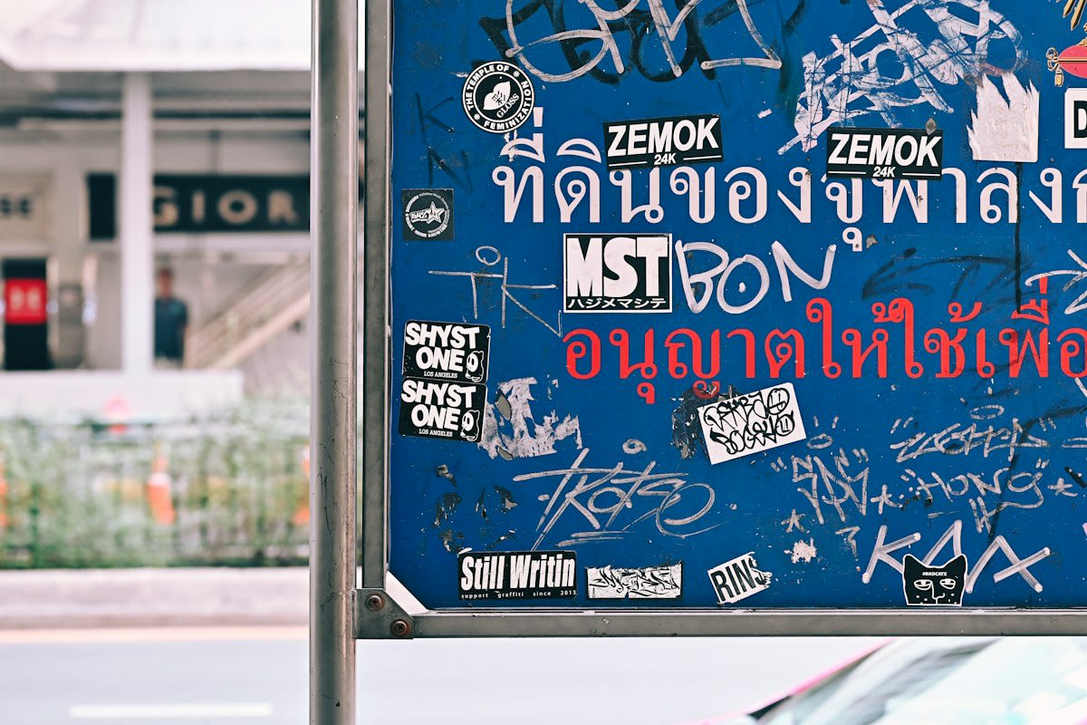 Bangkok street art mural map