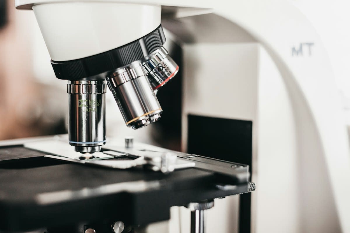 Medical microscope view
