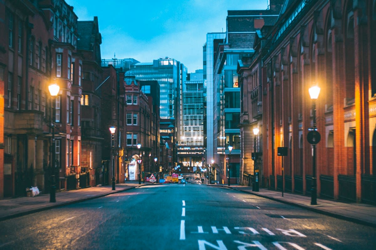 gritty urban street
