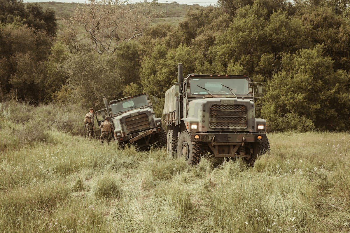 Military logistics and heavy machinery