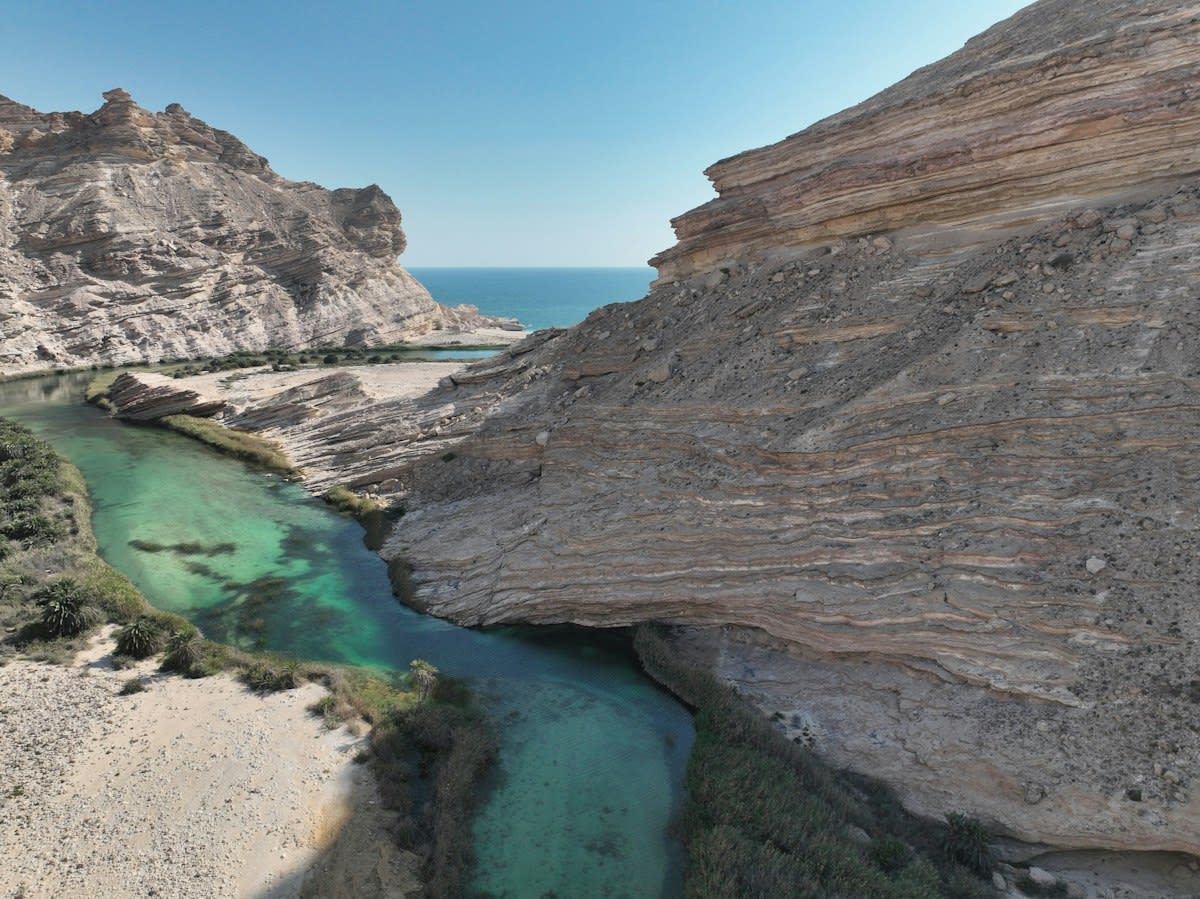 Ancient irrigation channels in Oman