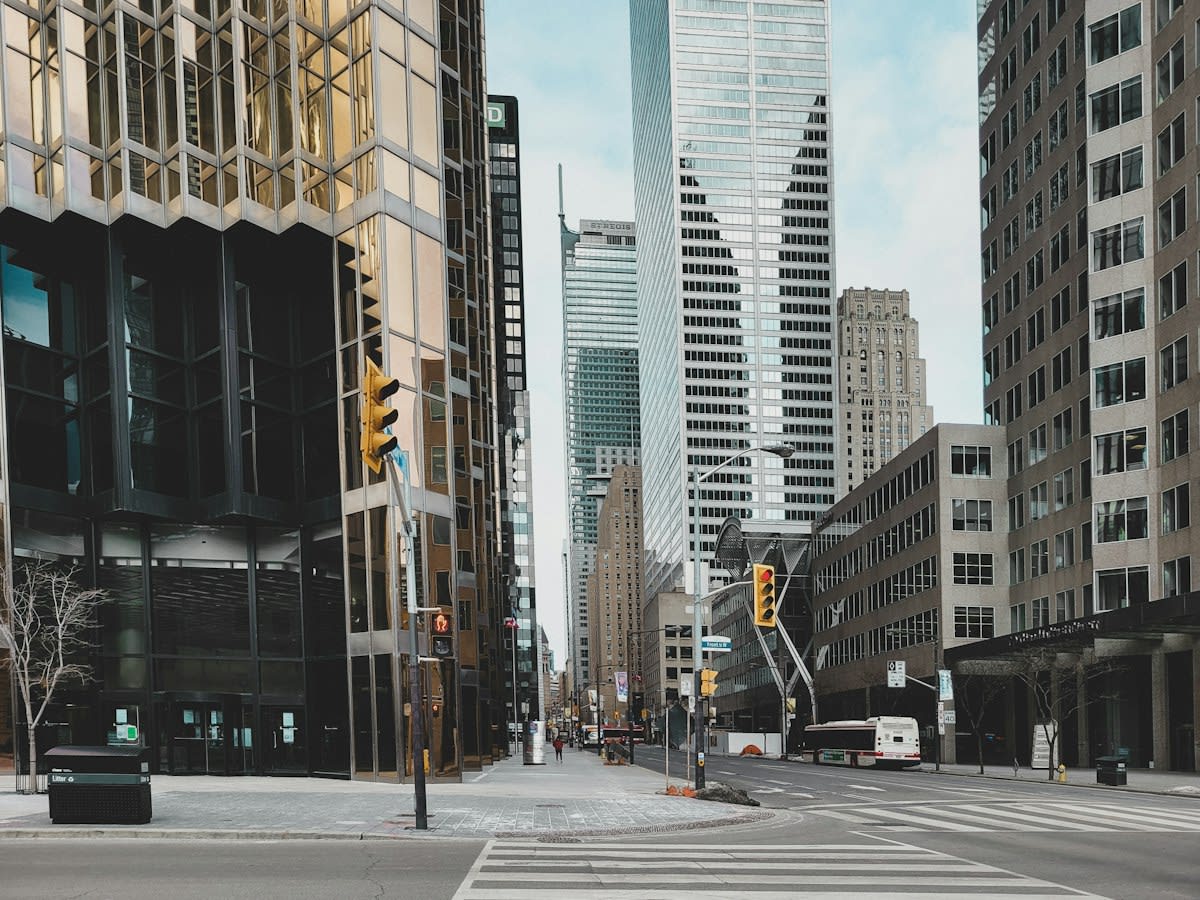 Overcrowded urban street in a developing city