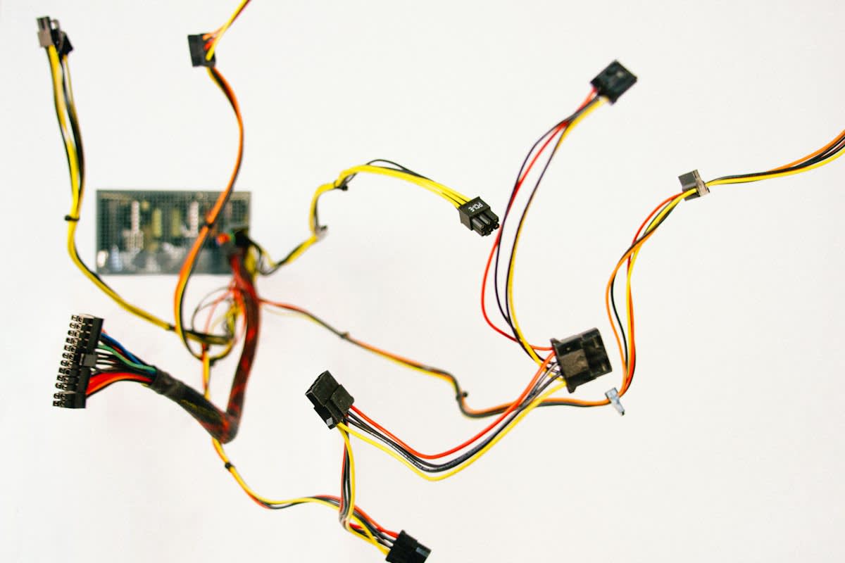 decaying electronics and rusted wires