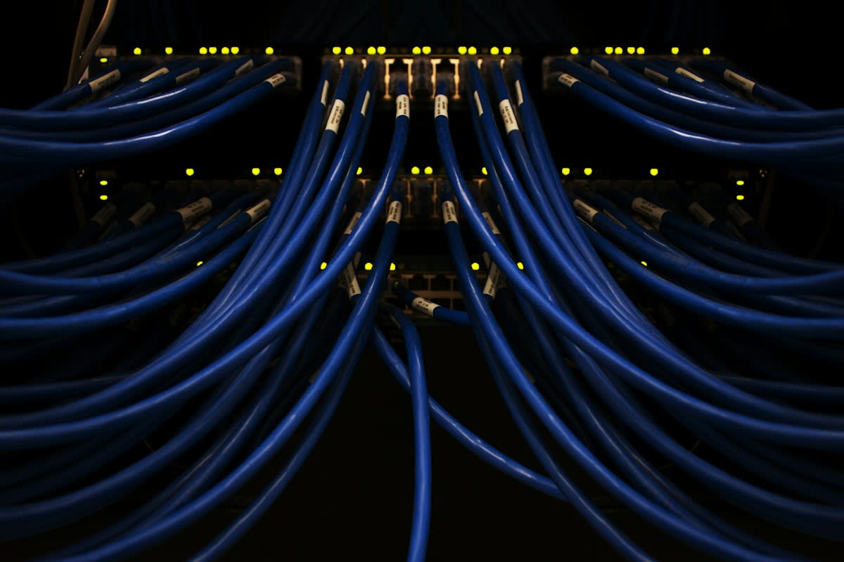 server farm cables
