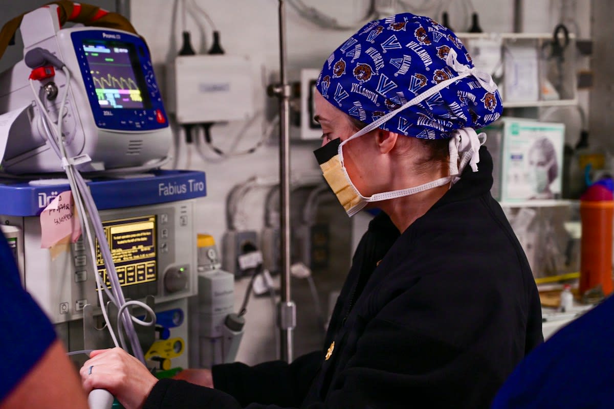High tech medical plasma equipment in a clinical setting