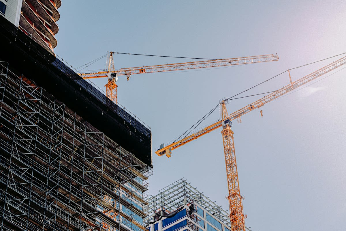 Urban construction site