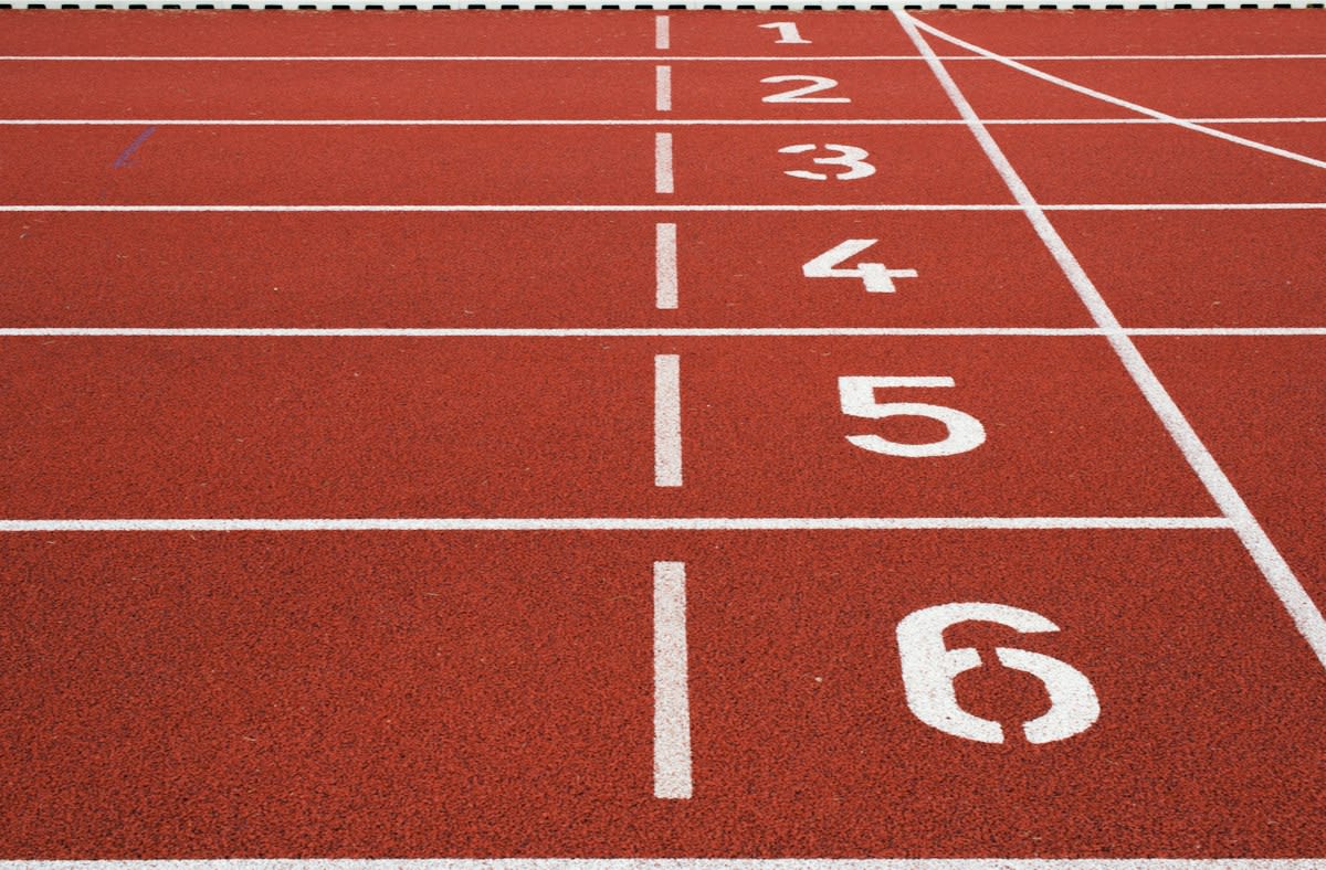 High speed athletic track