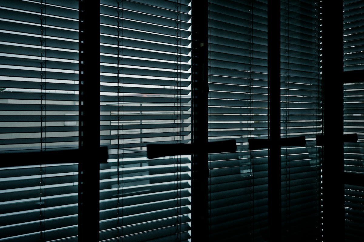 Server racks in a dark room