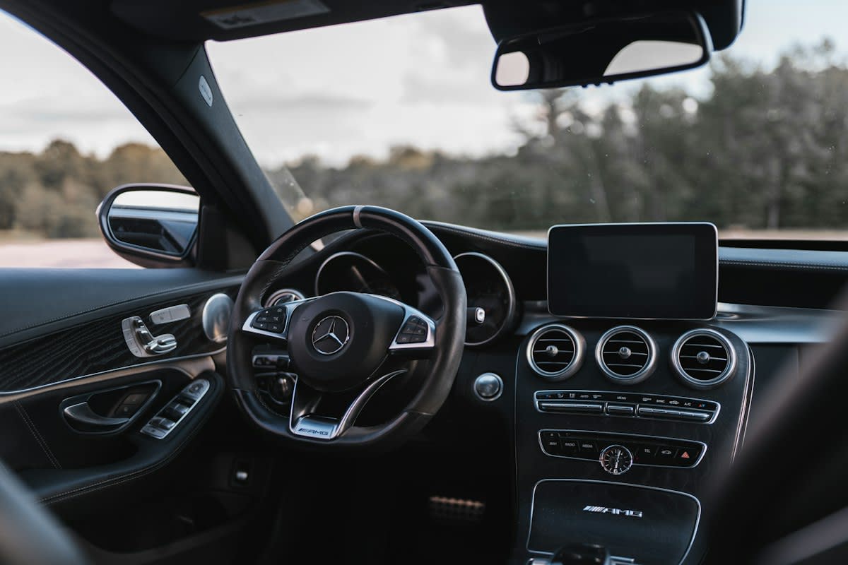 modern car dashboard touchscreen