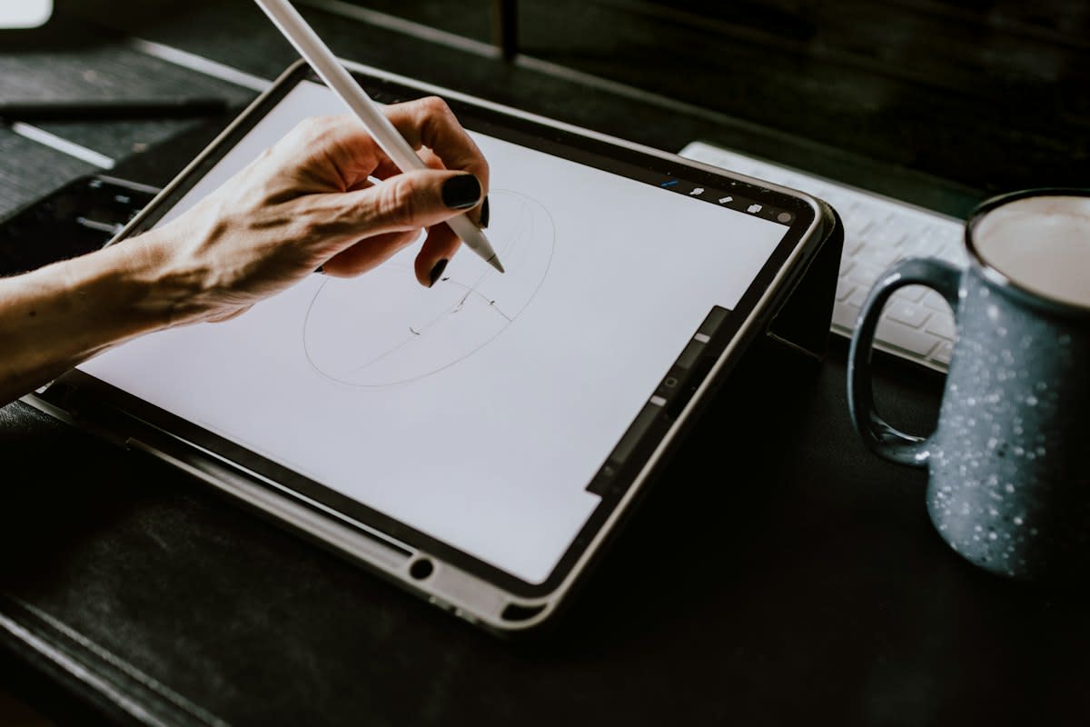 Anime drawing tablet and stylus