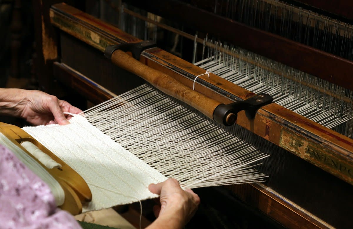 Ancient weaving loom