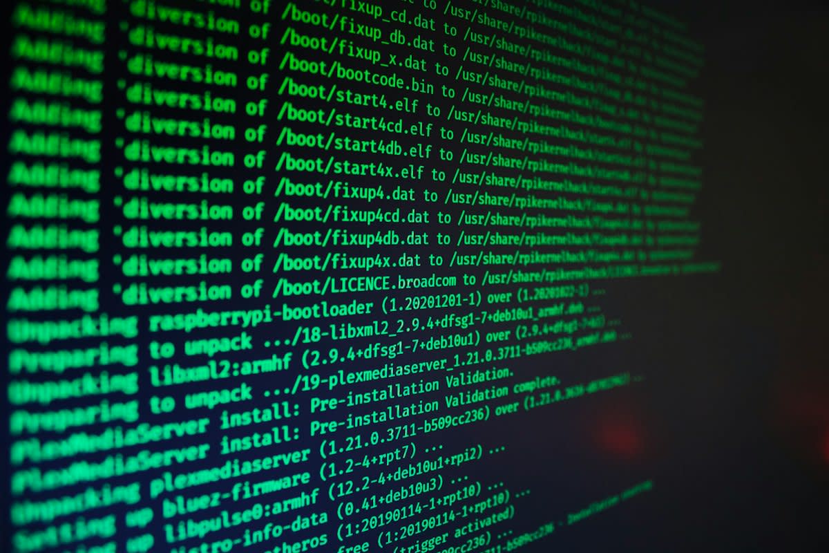 Close up of a computer screen showing data parsing