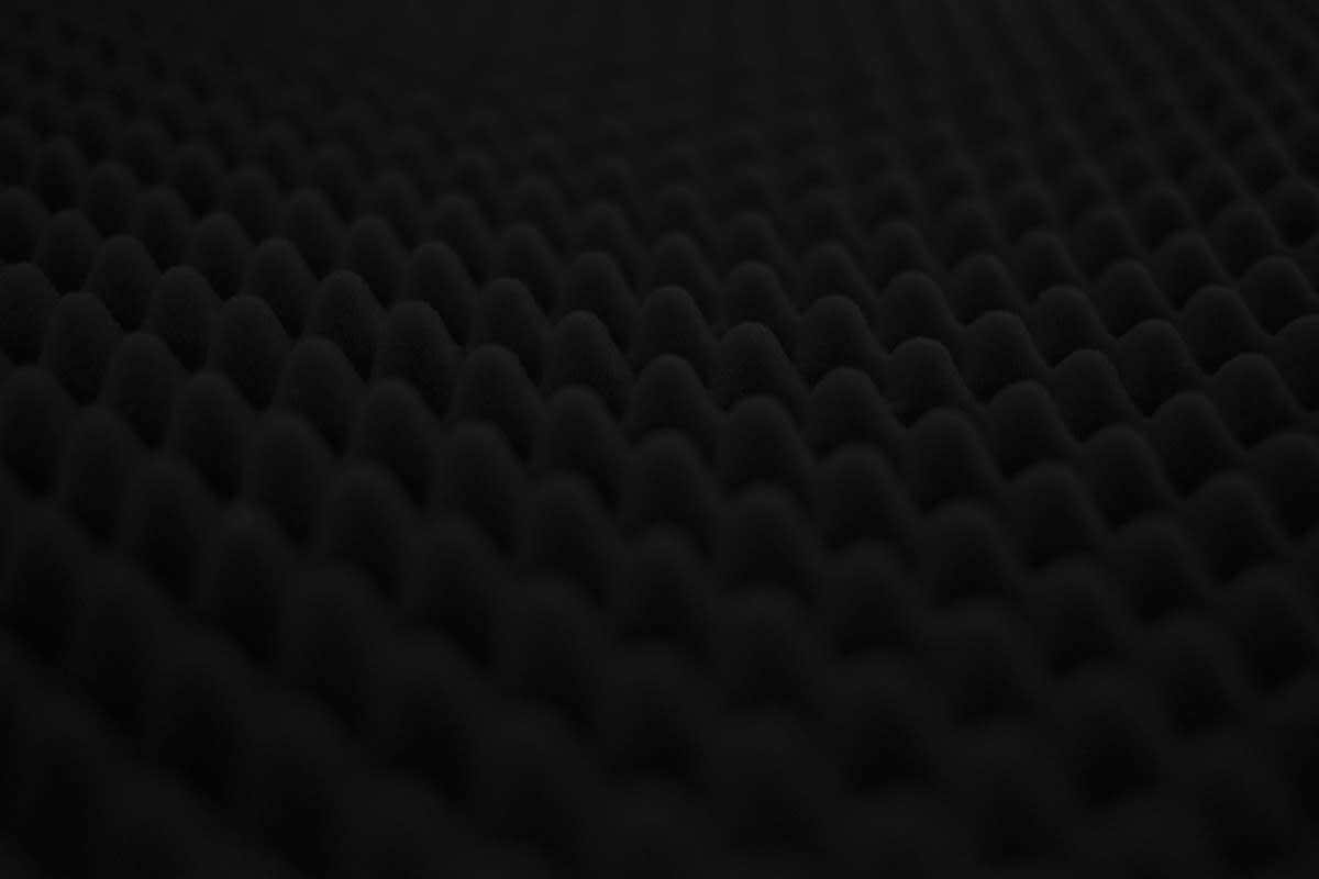 acoustic foam panels in a studio