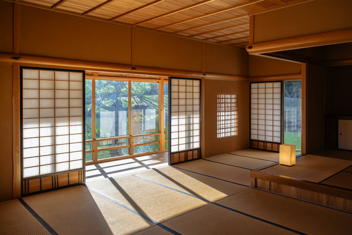 Interior of a minimalist Japanese home