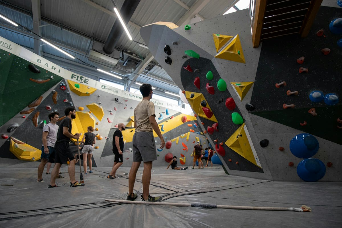 Industrial climbing wall