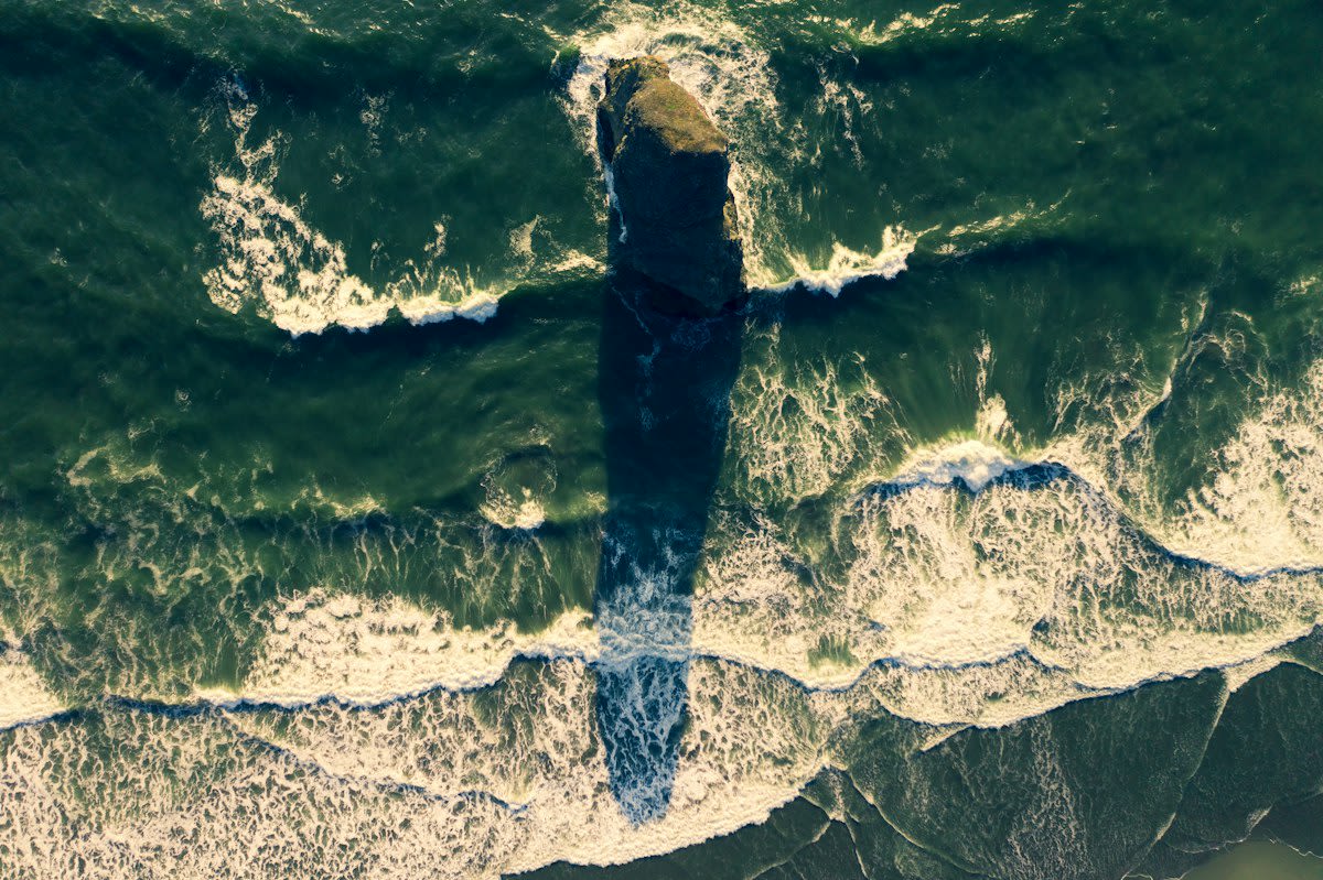 satellite view of pacific ocean