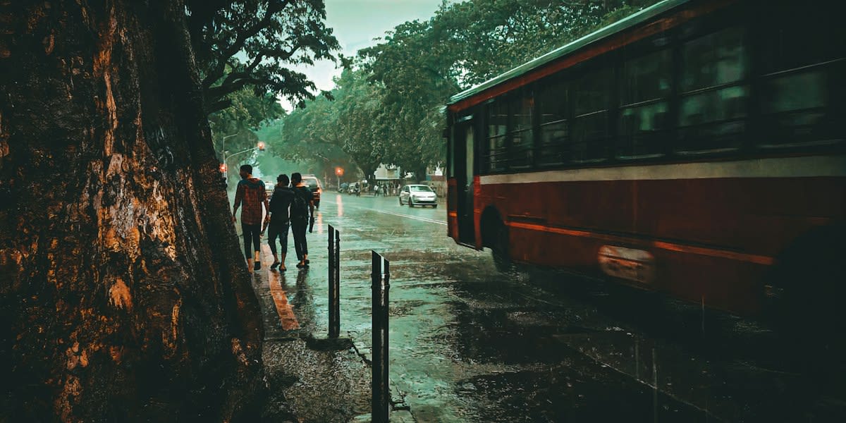 Mumbai street flooding and urban decay