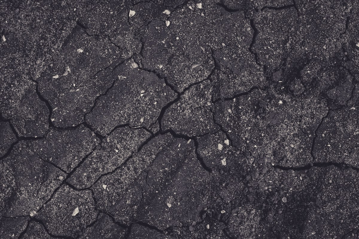 Dry cracked earth and urban soil