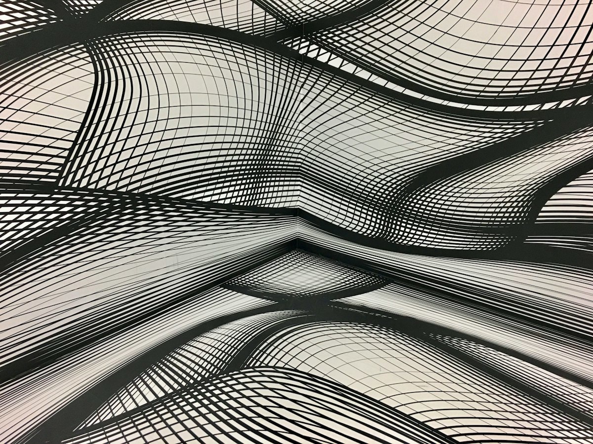 Abstract representation of chaos and structured patterns