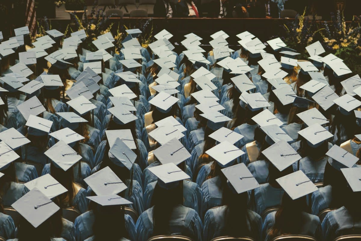 Old university diplomas gathering dust