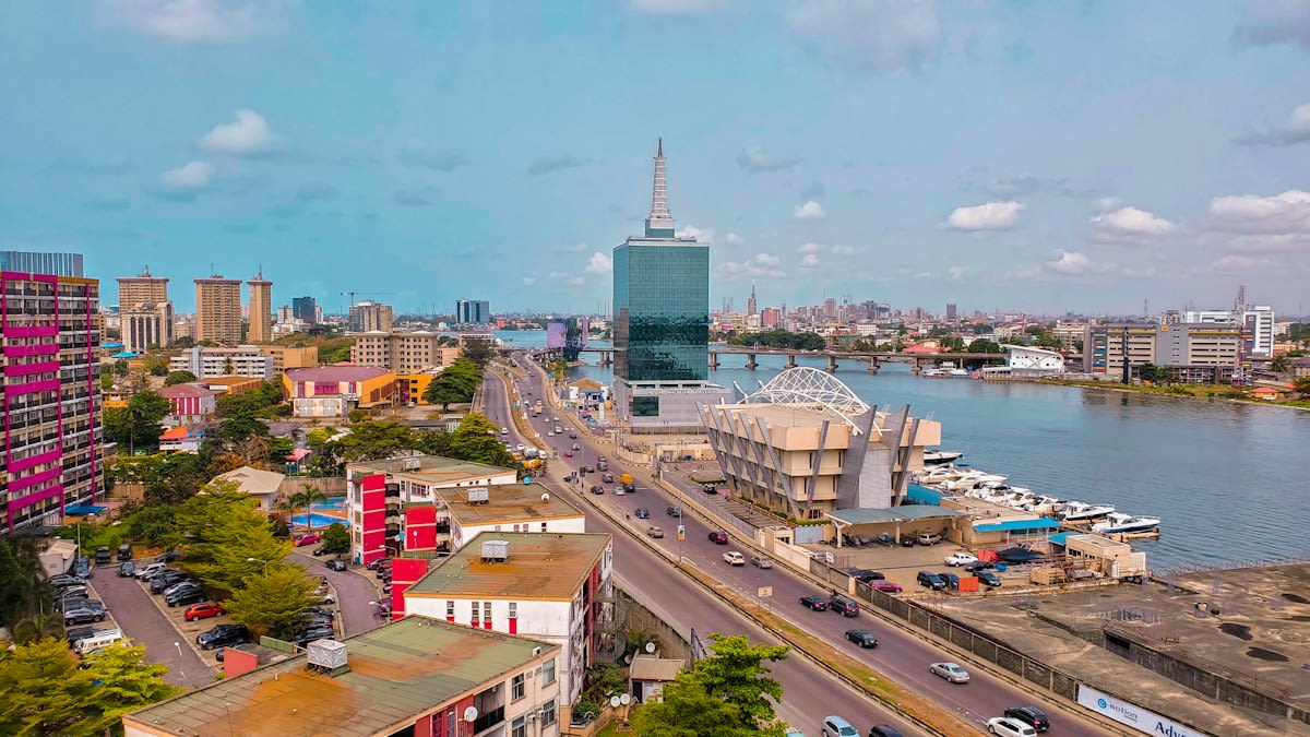 Modern skyscraper in Lagos Nigeria
