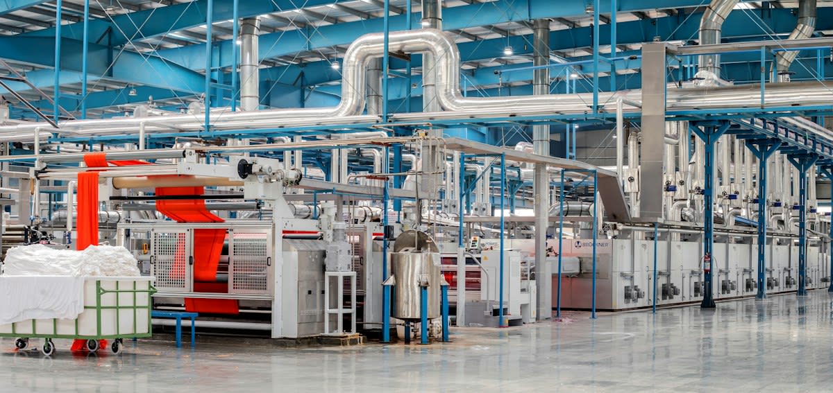 textile factory production line