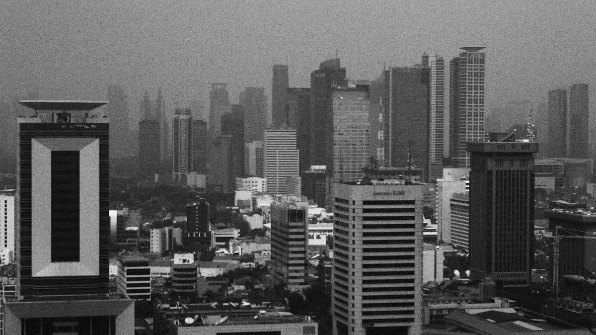 Jakarta business district skyline