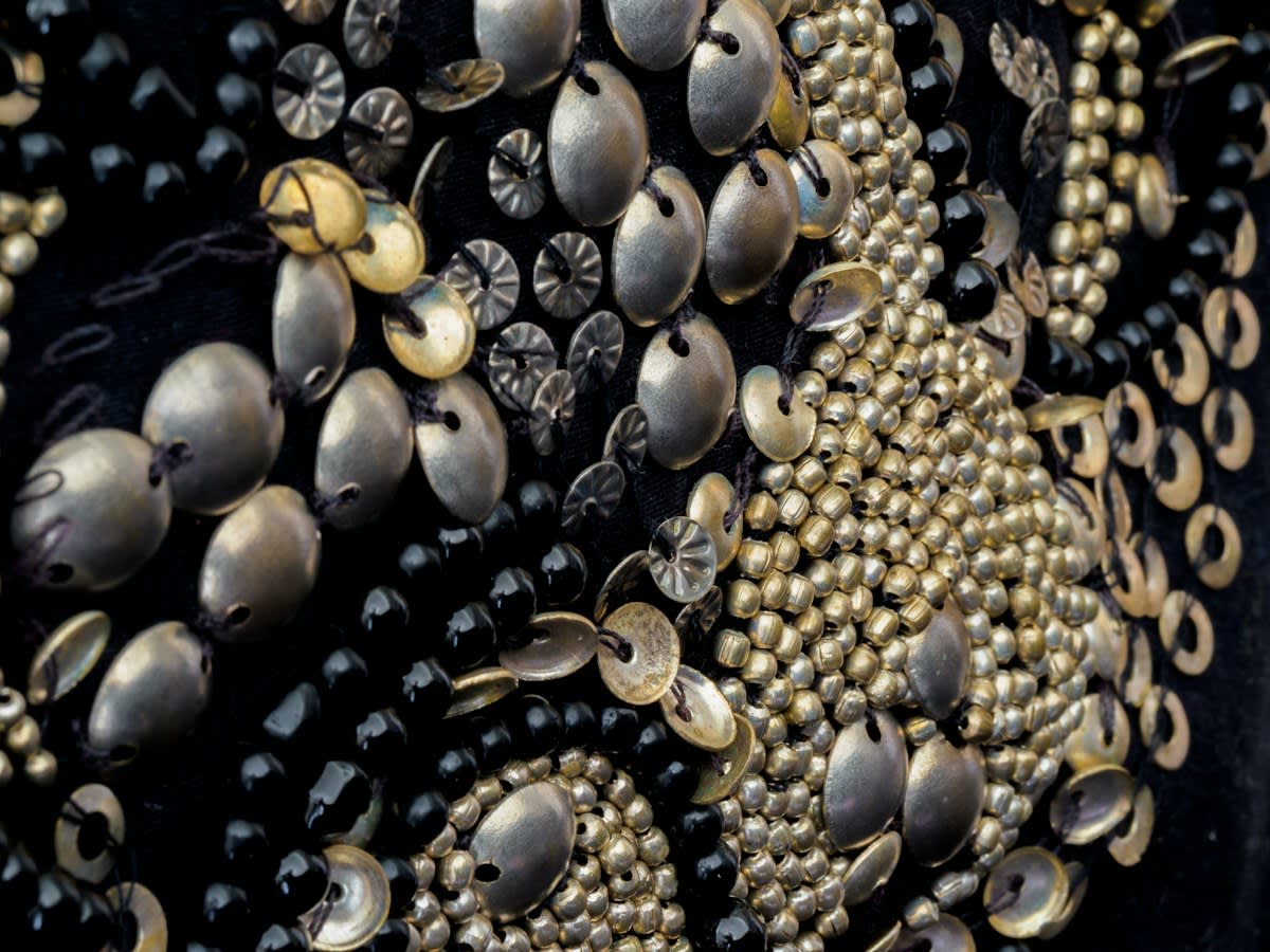 upcycled luxury materials close up