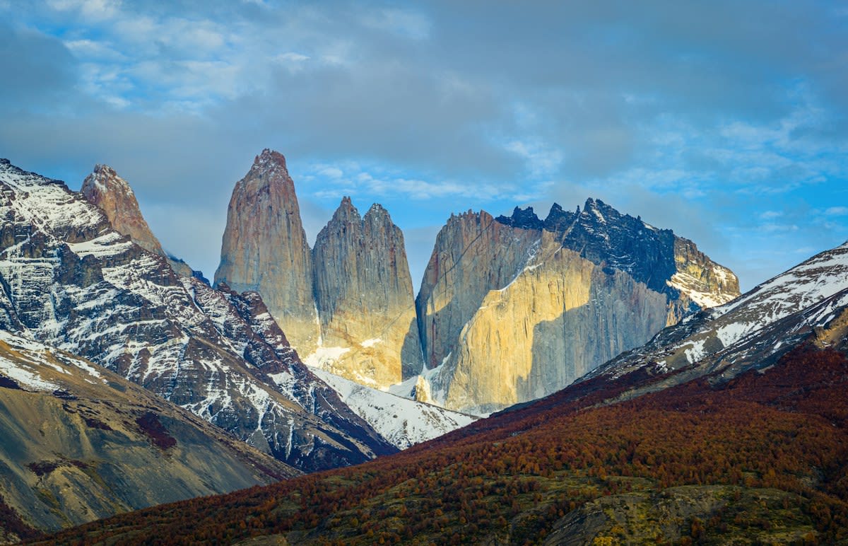 Andes Mountains peaks