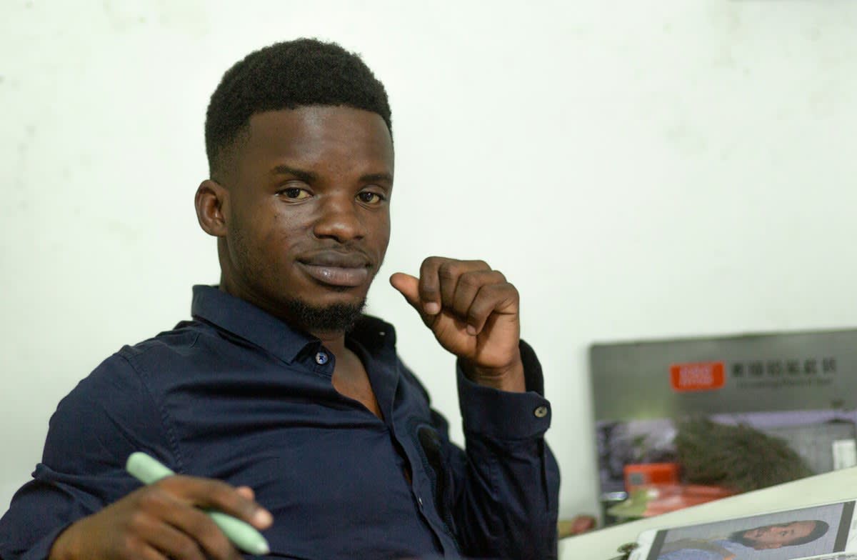 modern weaving studio Kinshasa